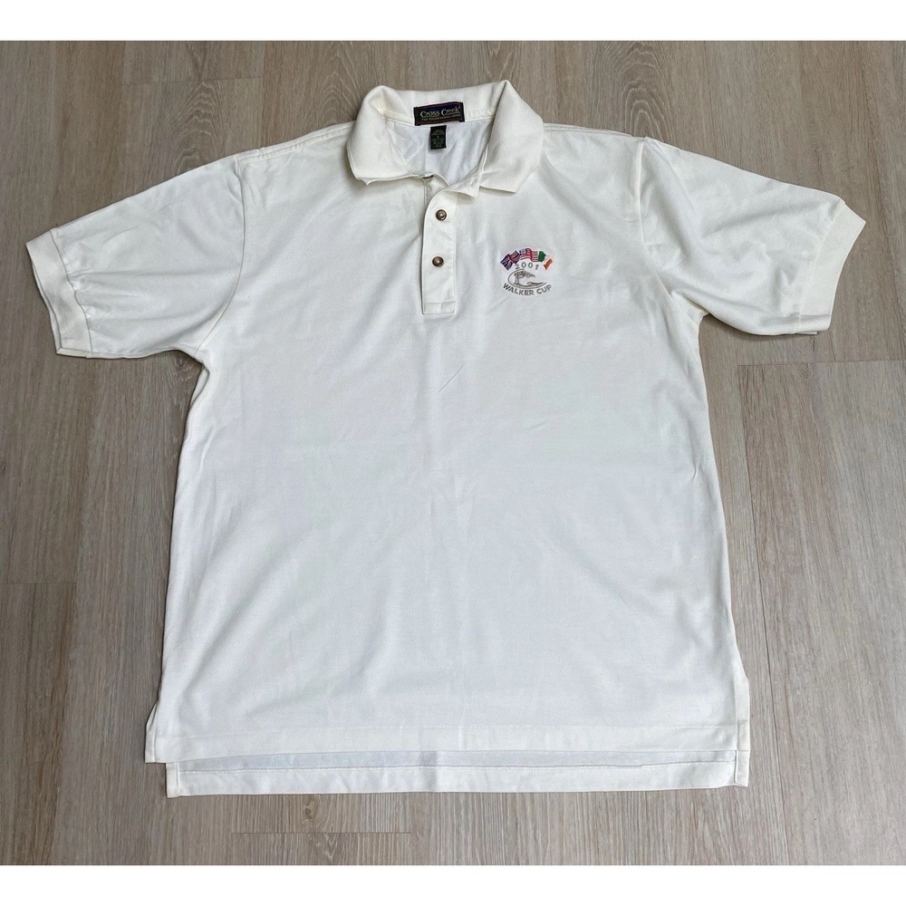 vintage 2001 Walker Cup Golf Cross Creek Medium Men's Polo shirt Ocean Forest